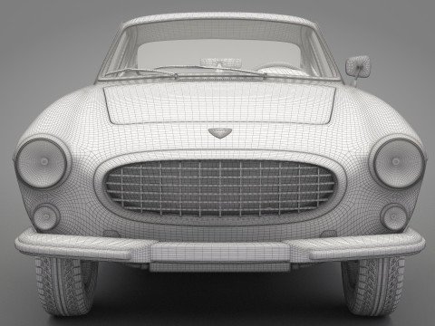 Old Volvo Car 3D Model