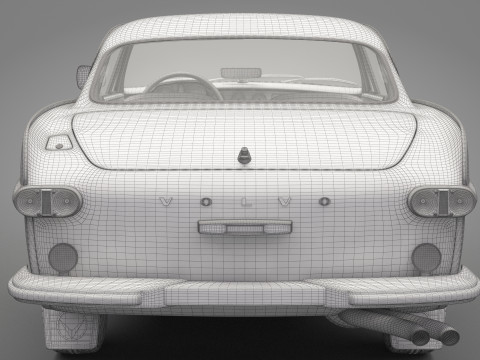 Old Volvo Car 3D Model