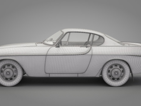 Old Volvo Car 3D Model