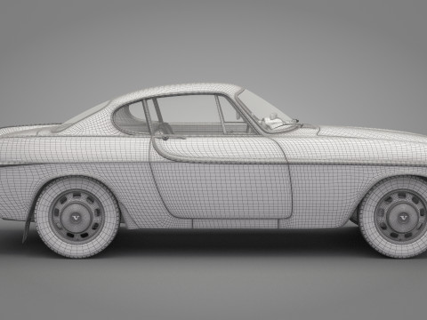 Old Volvo Car 3D Model