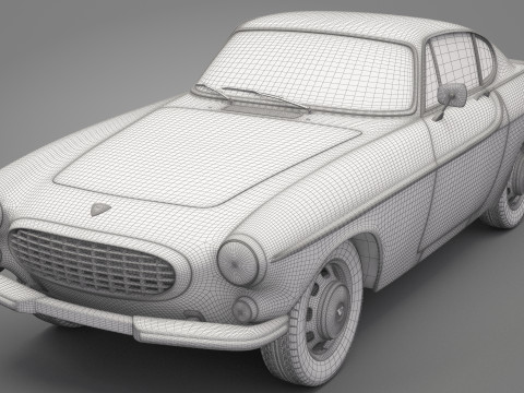 Old Volvo Car 3D Model