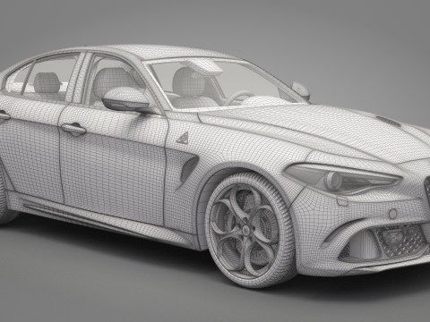 Alfa Romeo Giulia 3D-Modell