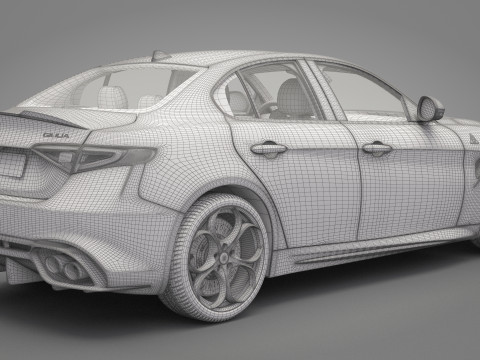 Alfa Romeo Giulia 3D-Modell