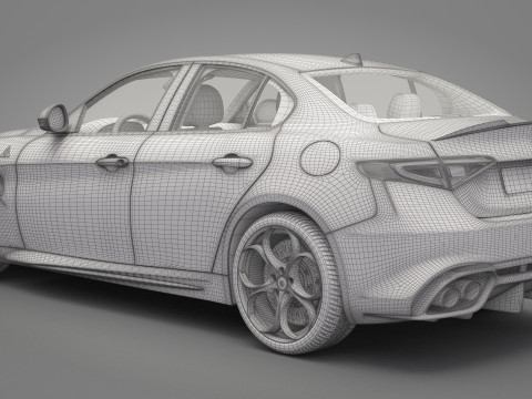 Alfa Romeo Giulia 3D-Modell