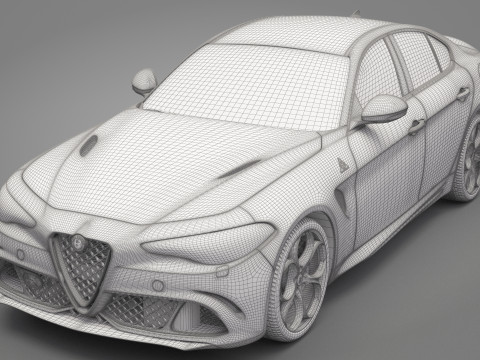 Alfa Romeo Giulia 3D-Modell