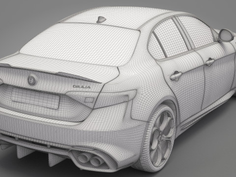 Alfa Romeo Giulia 3D-Modell