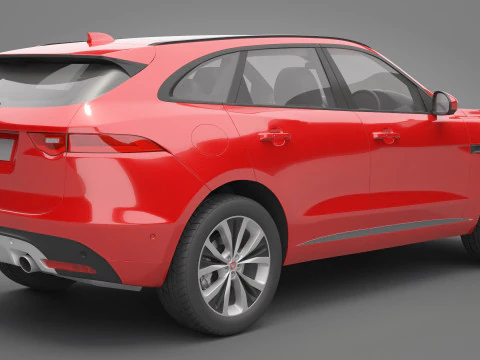 Jaguar F-Pace 3D Model
