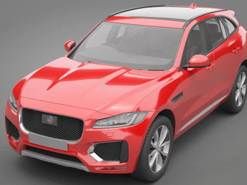 Jaguar F-Pace 3D Model