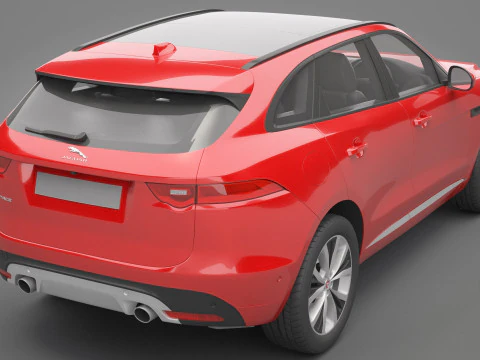 Jaguar F-Pace 3D Model