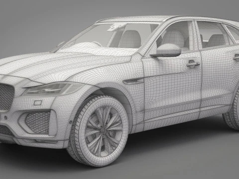 Jaguar F-Pace 3D Model