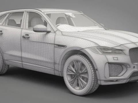 Jaguar F-Pace 3D Model
