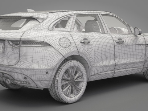 Jaguar F-Pace 3Dモデル