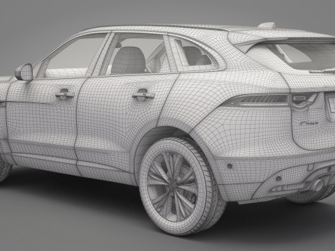 Jaguar F-Pace 3Dモデル