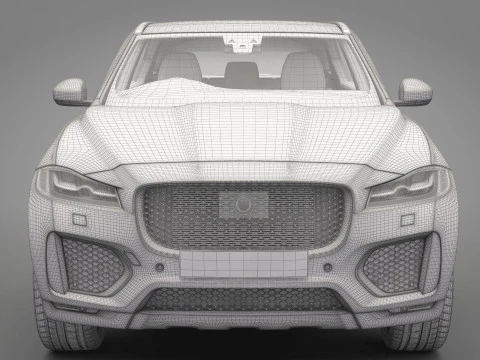 Jaguar F-Pace 3D Model