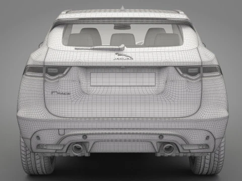 Jaguar F-Pace 3D Model