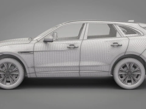 Jaguar F-Pace 3D Model