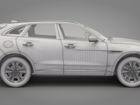 Jaguar F-Pace 3Dモデル