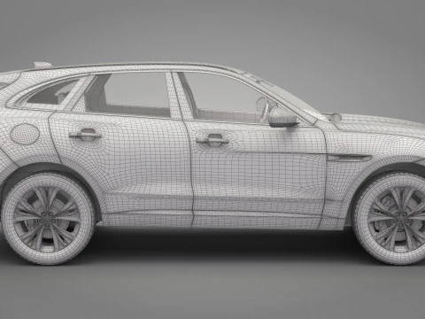 Jaguar F-Pace 3D Model