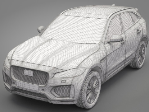 Jaguar F-Pace 3Dモデル