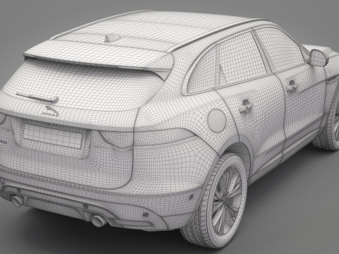 Jaguar F-Pace 3Dモデル