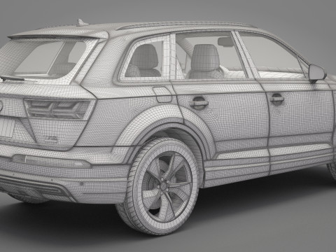 Audi Q7 E-Tron Modèle 3D