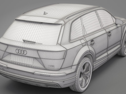 Audi Q7 E-Tron Modèle 3D