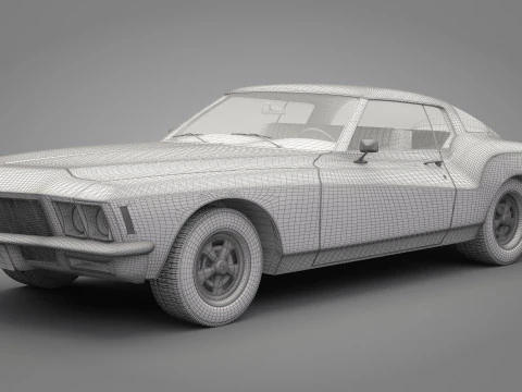Generic Old Car 03 3D Model