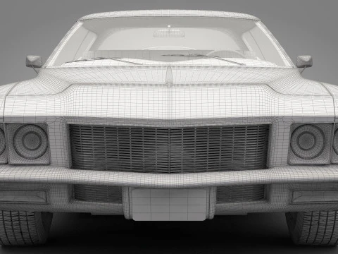 Generic Old Car 03 3D Model