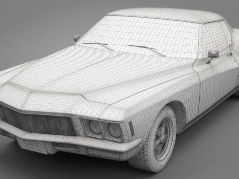 Generic Old Car 03 3D Model