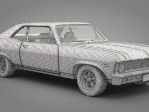 Generic Old Car 04 3D Model