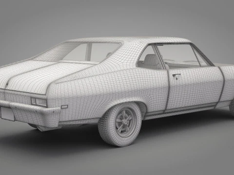Generic Old Car 04 3D Model