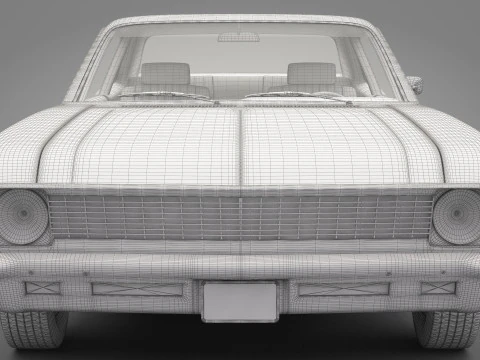 Generic Old Car 04 3D Model