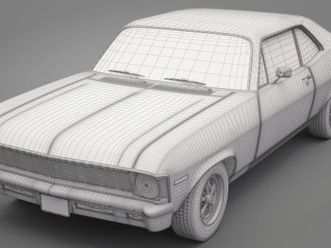 Generic Old Car 04 3D Model