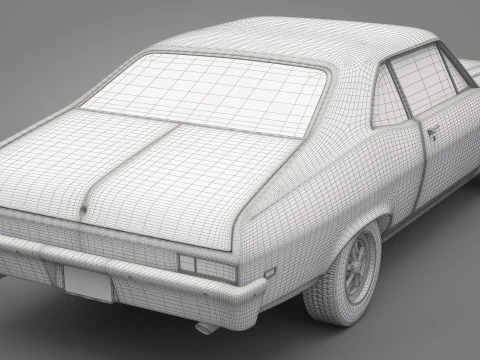 Generic Old Car 04 3D Model