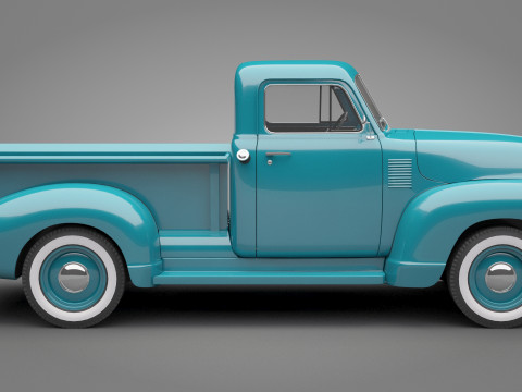 Generic Old Pickup Truck 01 3D मॉडल