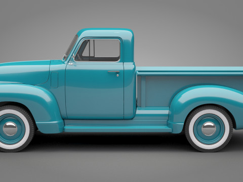 Generic Old Pickup Truck 01 3D मॉडल