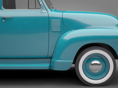 Generic Old Pickup Truck 01 3D मॉडल