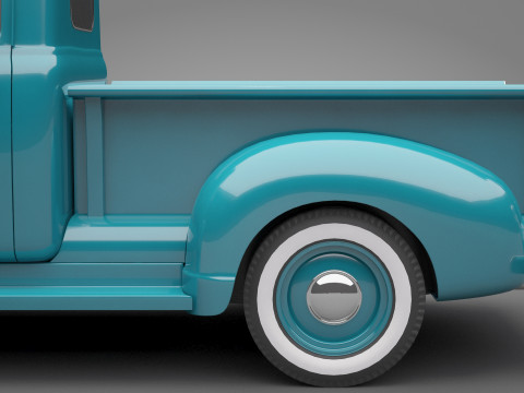 Generic Old Pickup Truck 01 3D मॉडल