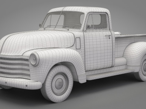 Generic Old Pickup Truck 01 3D मॉडल
