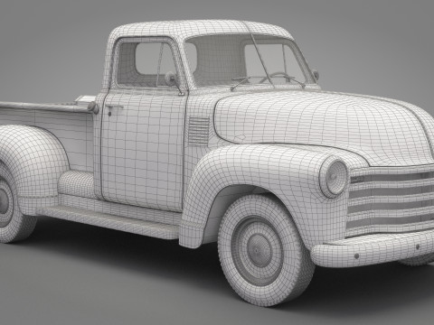 Generic Old Pickup Truck 01 3D मॉडल