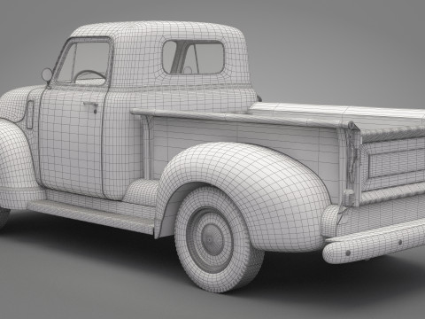 Generic Old Pickup Truck 01 3D मॉडल