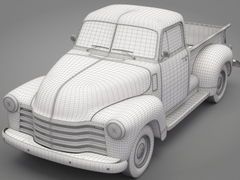 Generic Old Pickup Truck 01 3D मॉडल