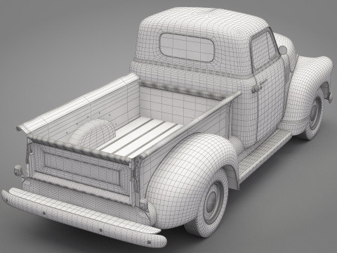 Generic Old Pickup Truck 01 3D मॉडल