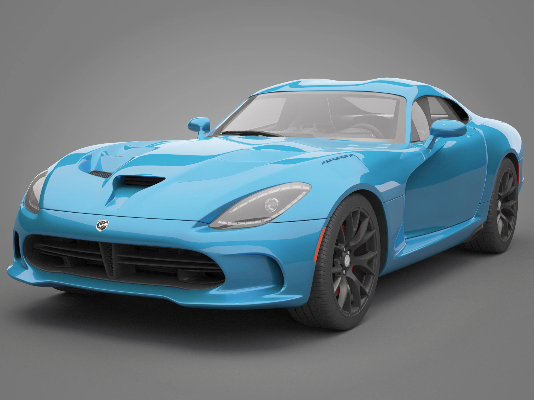 Dodge Viper 3D Model .c4d .max .obj .3ds .fbx .stl .blend 
