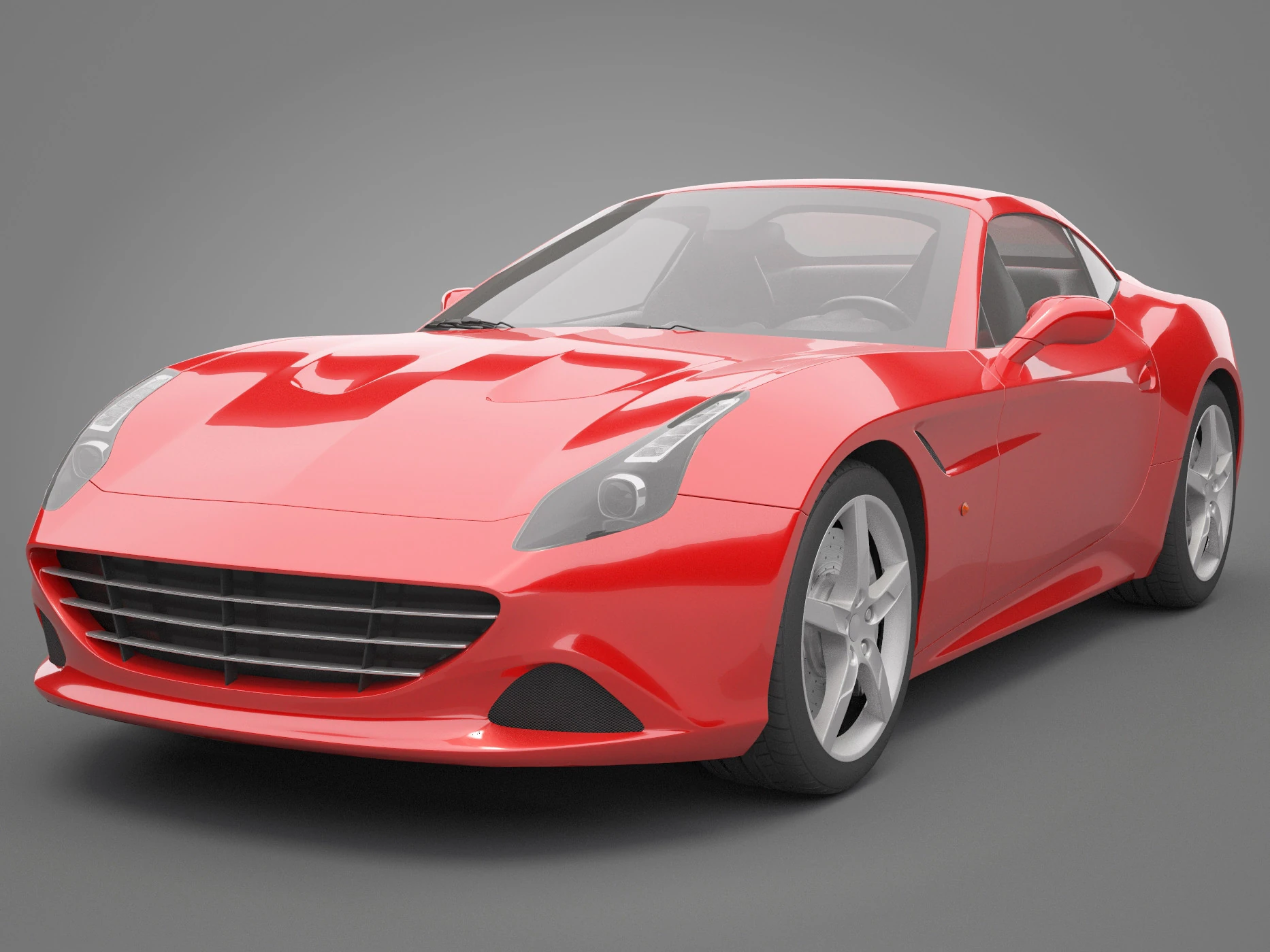 Generic Sport Car 03 3D Model .c4d .max .obj .3ds .fbx .stl .blend 