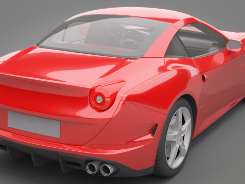 Generic Sport Car 03 3D Модель