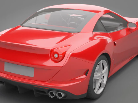 Generic Sport Car 03 3D Model
