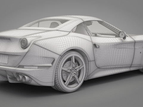 Generic Sport Car 03 3D Модель