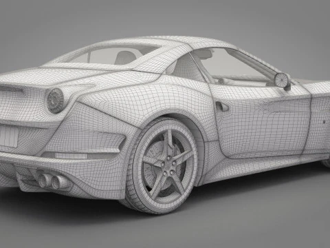 Generic Sport Car 03 3D Model
