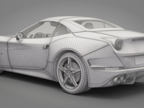 Generic Sport Car 03 3D Модель